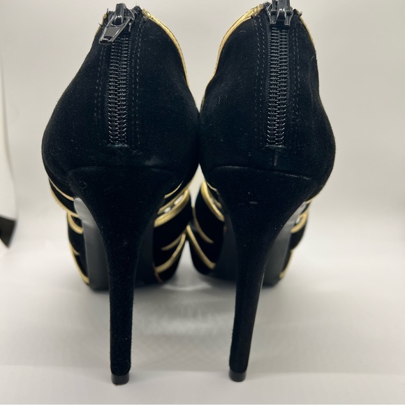 Y2K POUR LA VICTOIRE suede platform stiletto heels SHOES - Picture 7 of 7